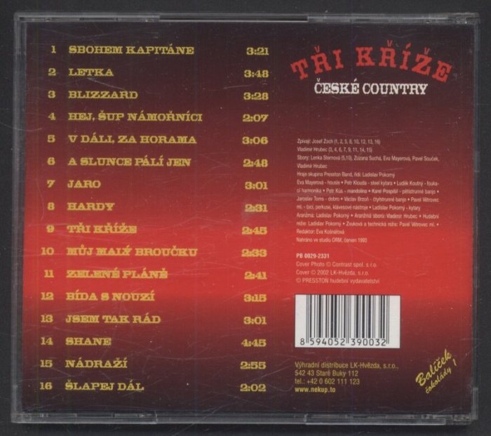 Various - Tři kříže - České country (CD)
