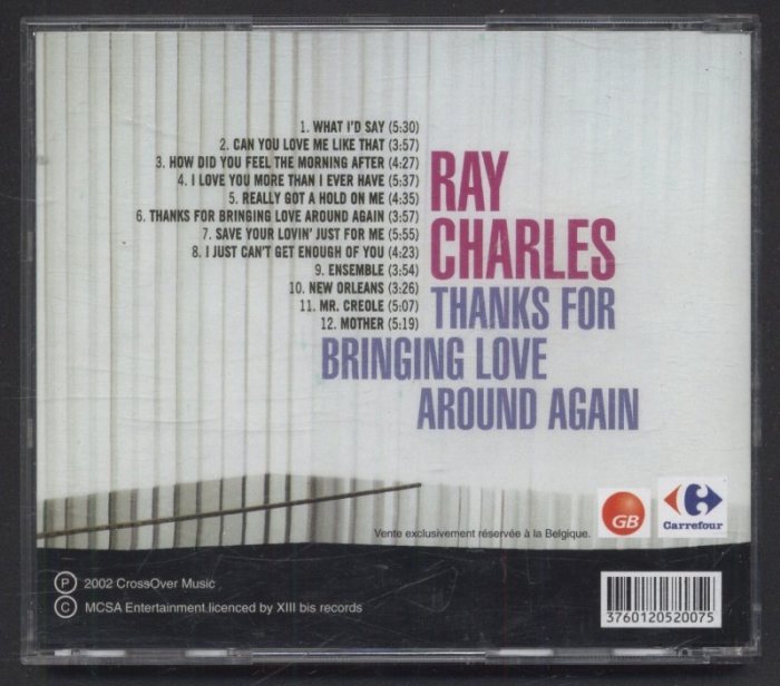 Ray Charles - Thanks For Bringing Love Around Again (CD)