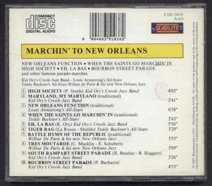 Various - Marchin' To New Orleans (CD)