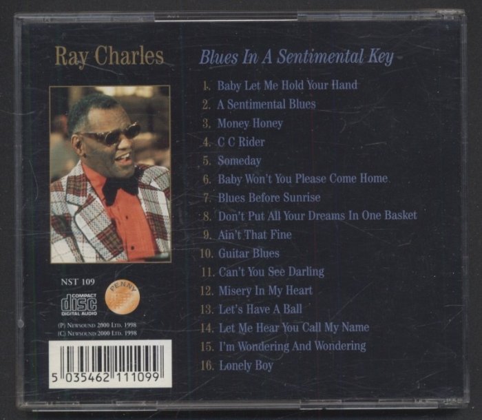 Ray Charles - Blues In A Sentimental Key (CD)
