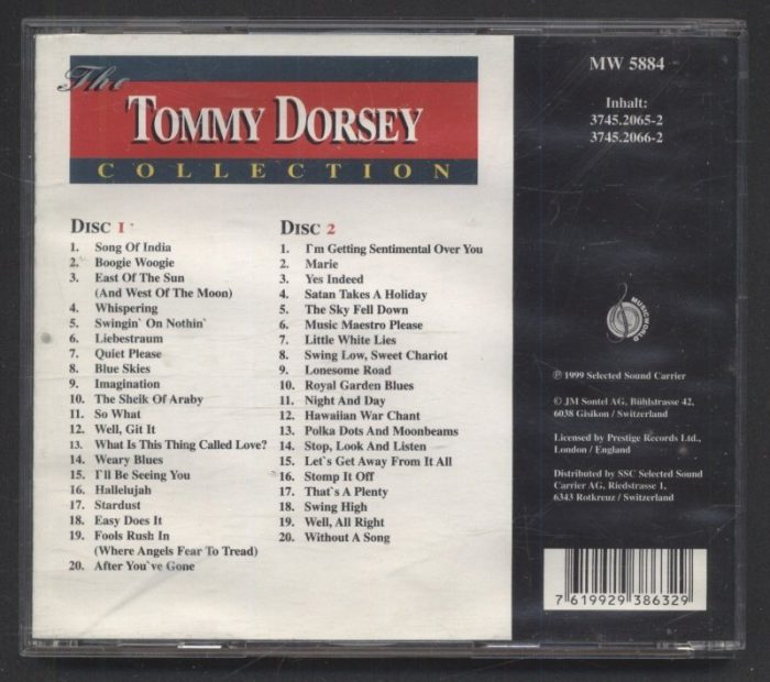 Tommy Dorsey - Tommy Dorsey Collection - 40 Great Tracks (2CD)