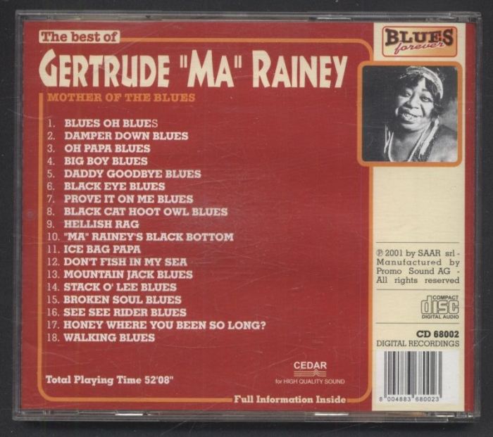 Ma Rainey - Mother Of The Blues (The Best Of Gertrude "Ma" Rainey) (CD)
