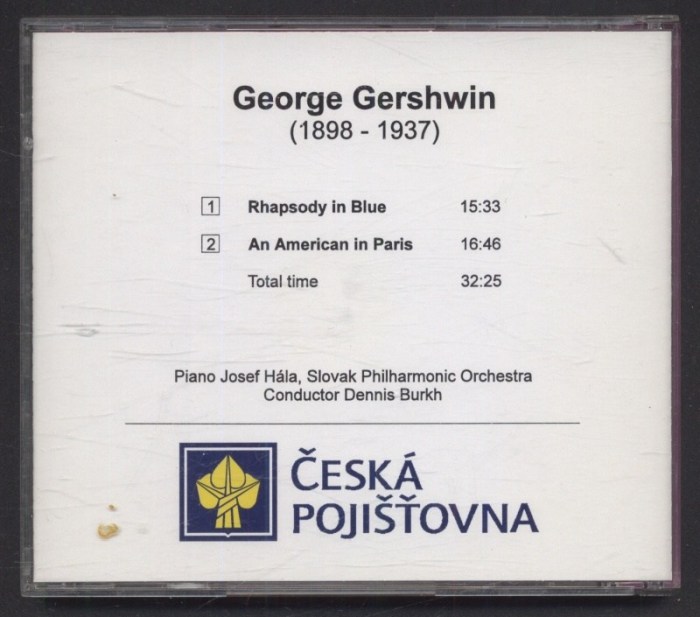 George Gershwin - Slovak Philharmonic Orchestra conductor: Dennis Burkh, Josef Hála - Rhapsody In Blue / An American In Paris (CD)