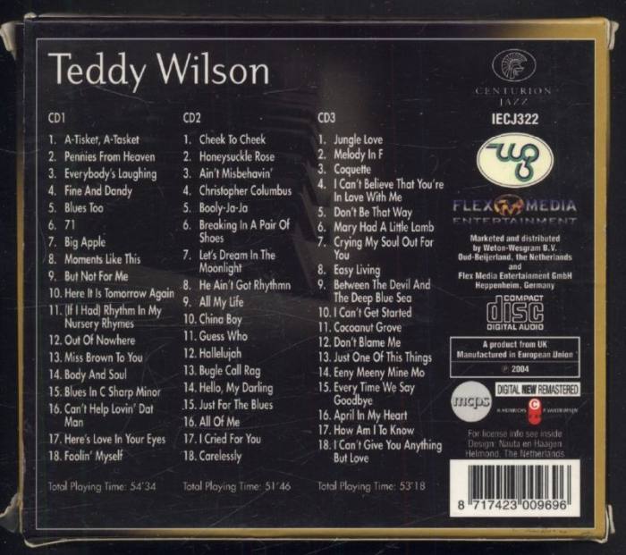 Teddy Wilson - Moments Like This - Jazz Giants (3CD)