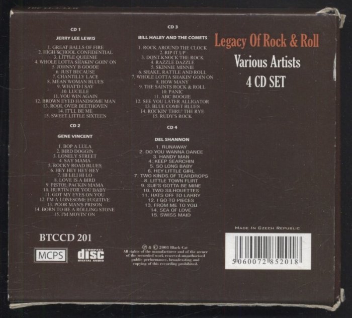 Various Artists - Legacy Of Rock & Roll (4CD)