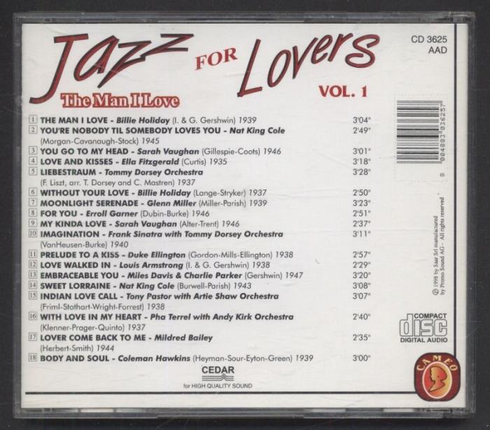 Various - Jazz For Lovers Vol. 1 - The Man I Love (CD)