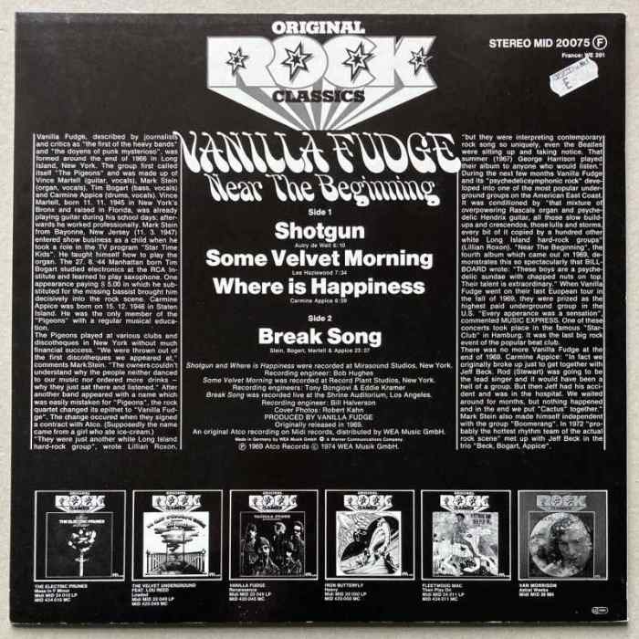 Vanilla Fudge - Near the Beginning (LP)