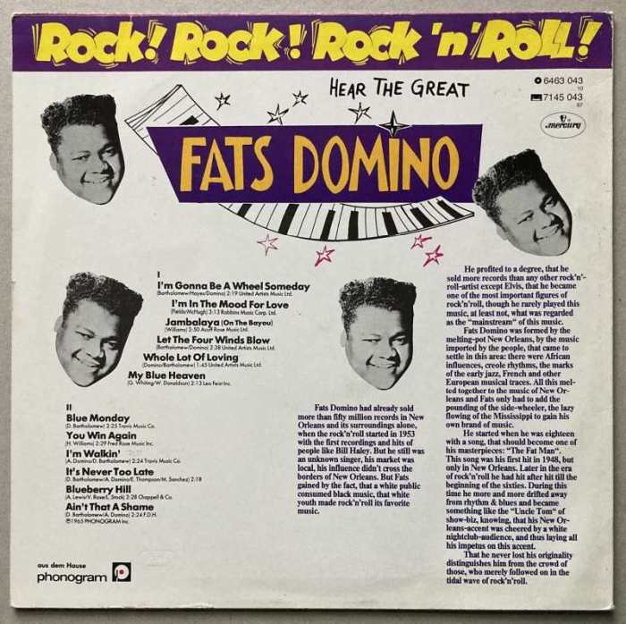 Fats Domino - Rock! Rock! Rock 'n' Roll! (LP)