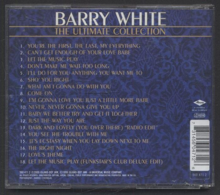 Barry White - The Ultimate Collection (CD)