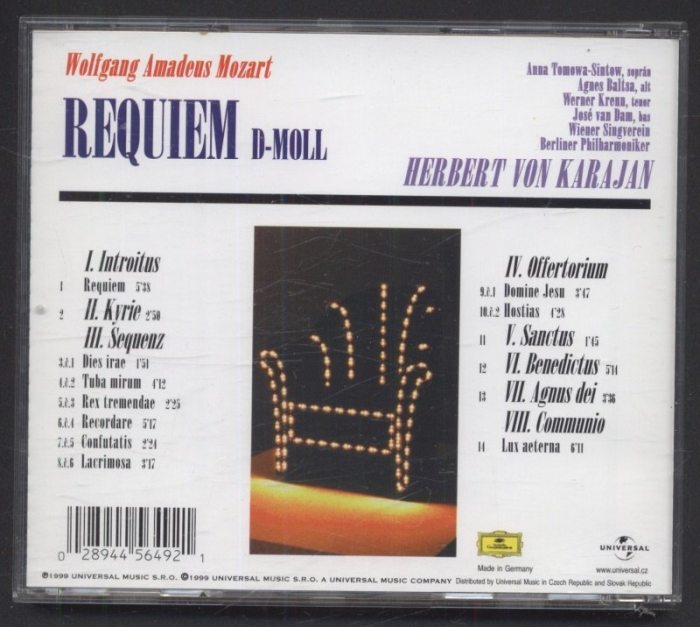 Wolfgang Amadeus Mozart - Requiem d-moll (CD)