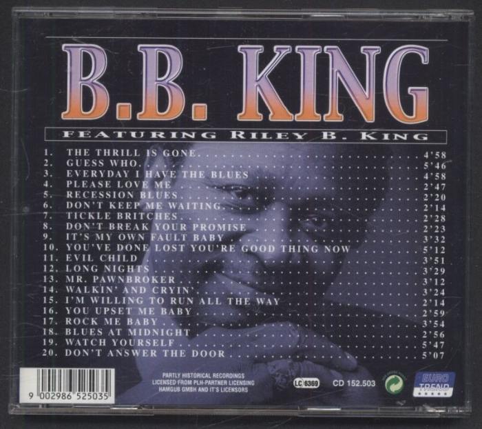 B.B. King - Featuring Riley B. King (CD)