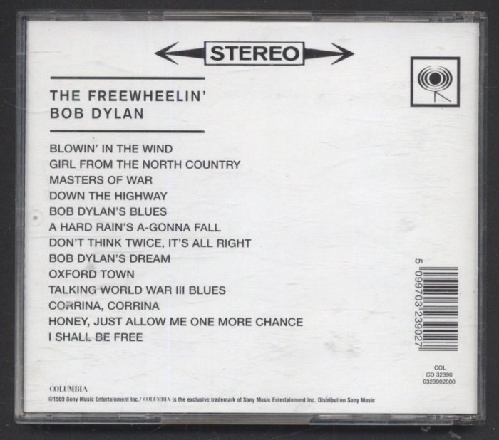Bob Dylan - The Freewheelin' Bob Dylan (CD)