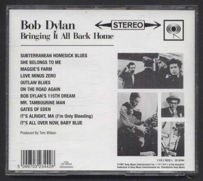 Bob Dylan - Bringing It All Back Home (CD)
