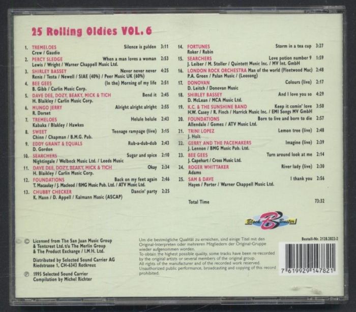 Various - 25 Rolling Oldies Vol. 6 (CD)