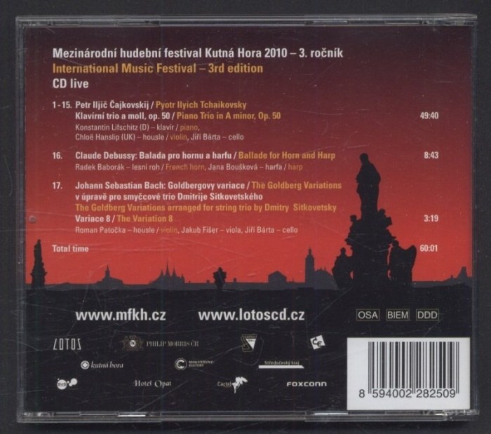 Various - Mezinárodní hudební festival Kutná Hora 2010 - 3. ročník - živě/ International Music Festival - 3rd edition - live (CD)