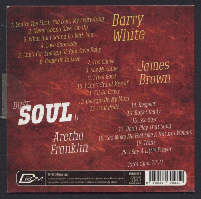 James Brown, Barry White, Aretha Franklin - Duše Soulu (CD)