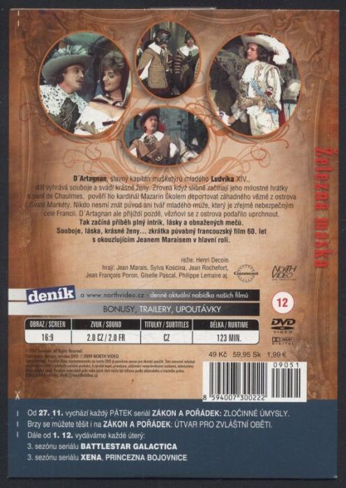 Železná maska (DVD)