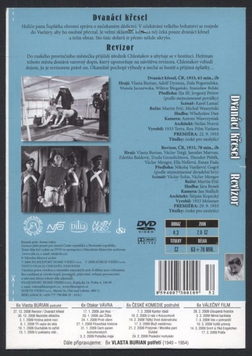 Dvanáct křesel + Revizor (DVD)