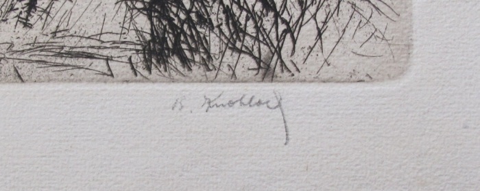 Bohuslav Knobloch - Před bouří (lept)