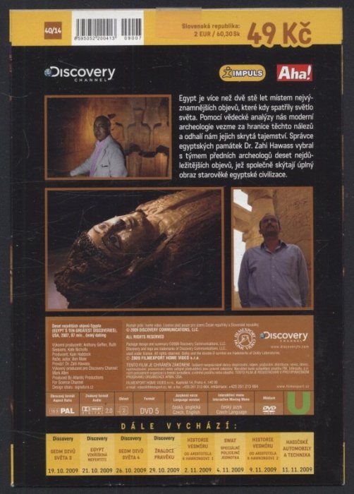 Egypt : deset největších objevů (DVD)