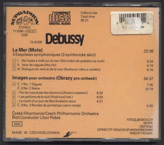 Debussy - Czech Philharmonic Orchestra, Libor Pešek - La Mer / Images (CD)