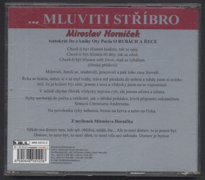 Miroslav Horníček - ...Mluviti stříbro (CD)