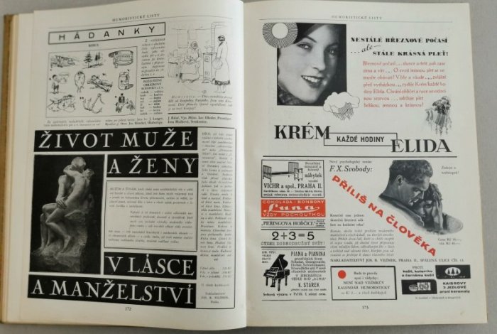 Humoristické listy 1932 (kompletní 75. ročník, vázáno)