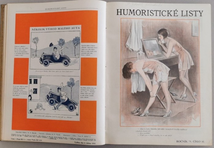 Humoristické listy 1932 (kompletní 75. ročník, vázáno)