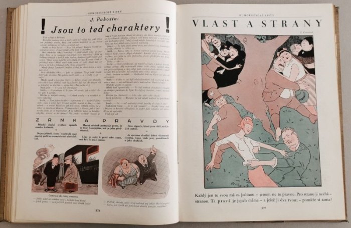 Humoristické listy 1932 (kompletní 75. ročník, vázáno)