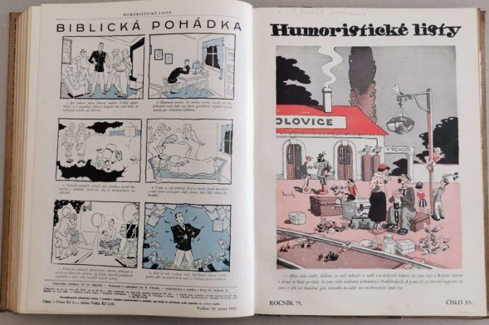 Humoristické listy 1932 (kompletní 75. ročník, vázáno)