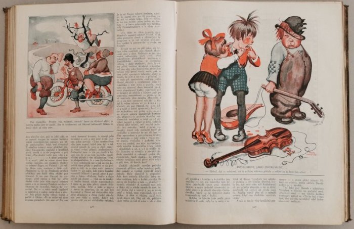 Humoristické listy 1929 (kompletní 72. ročník, vázáno)