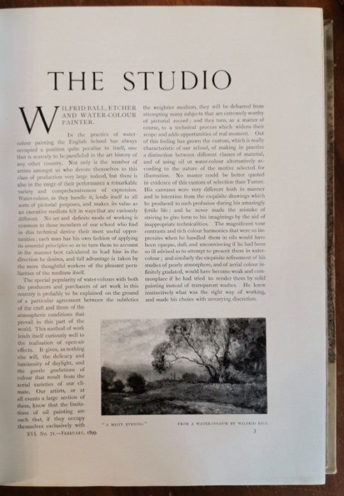 The Studio. An Illustrated Magazine of Fine & Applied Art. 1899 (vázáno, dva svazky)