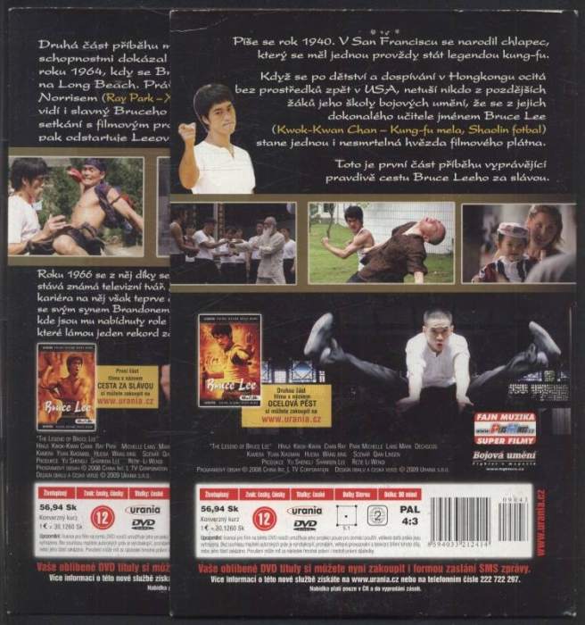 Legenda jménem Bruce Lee 1. část - Cesta za slávou, 2. část - Ocelová pěst (2DVD)
