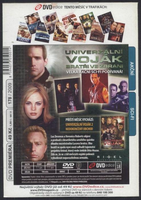 Univerzální voják: Bratři ve zbrani (DVD)