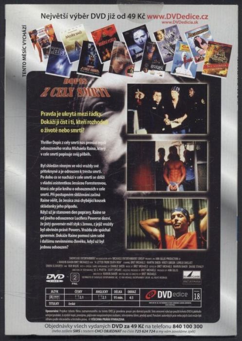 Dopis z cely smrti (DVD)