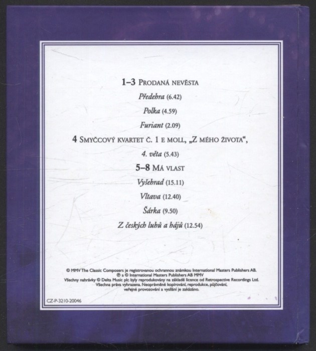Bedřich Smetana - Hudba z Čech (CD)