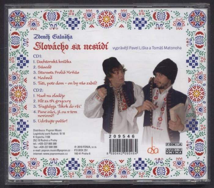 Zdeněk Galuška, vyprávějí Pavel Liška a Tomáš Matonoha - Slovácko sa nesúdí (CD)