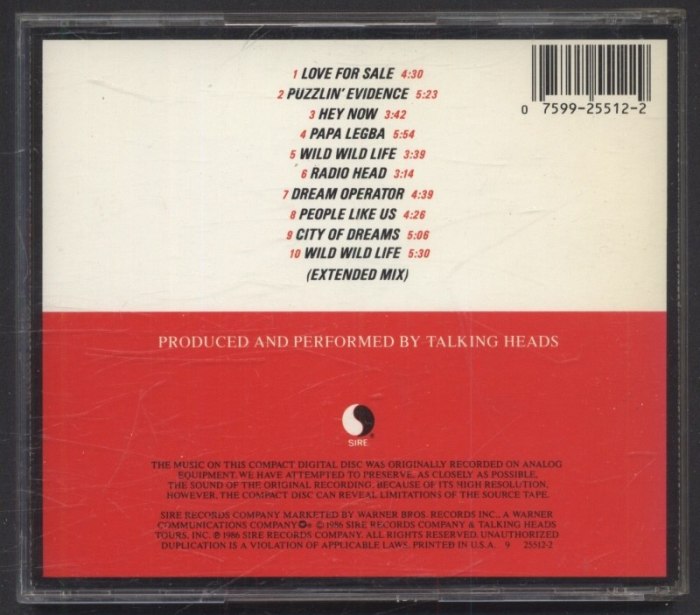 Talking Heads - True Stories (CD)