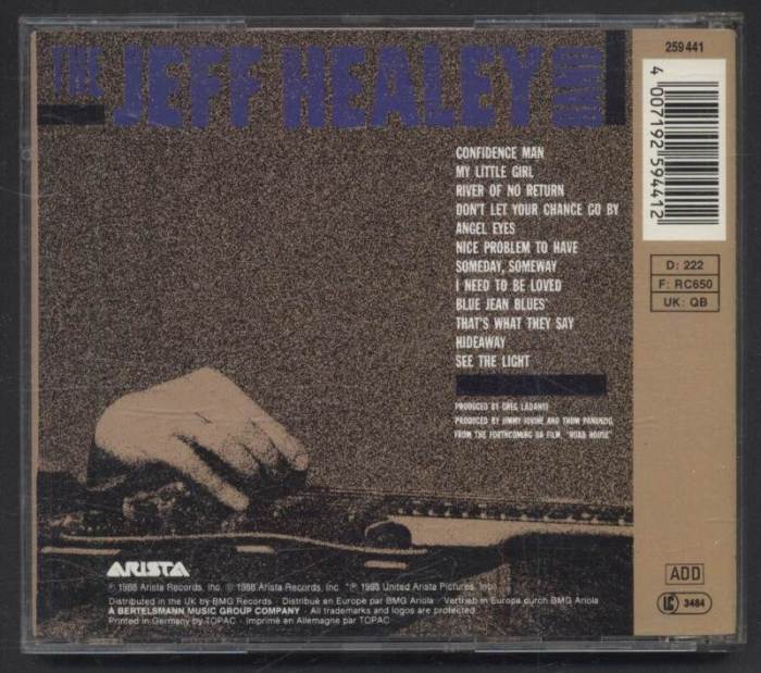 The Jeff Healey Band - See The Light (CD)