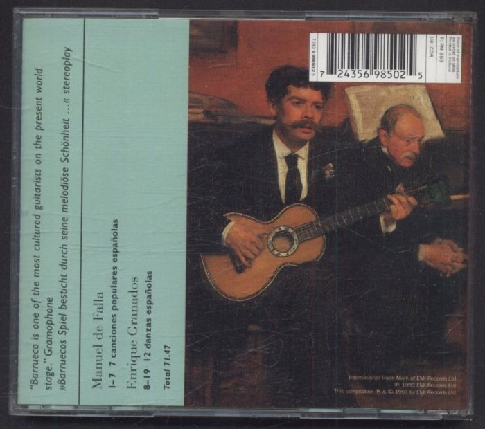 Manuel Barrueco - Spanish Guitar Recital (CD)