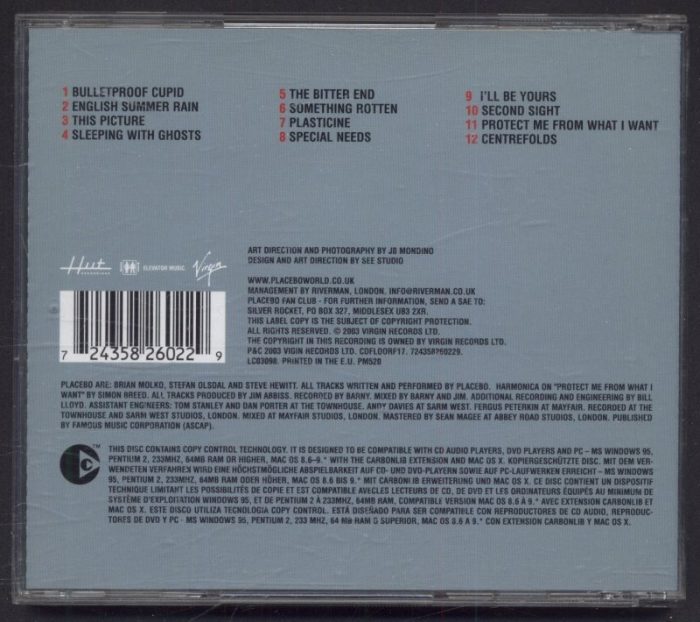 Placebo - Sleeping With Ghosts (CD)