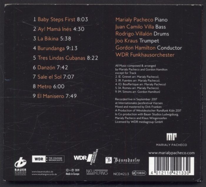 Marialy Pacheco Trio & WDR Funkhausorchester - Danzón Cubano (CD)