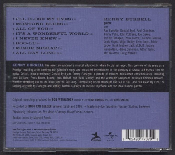 Kenny Burrell - Prestige Profiles (CD)