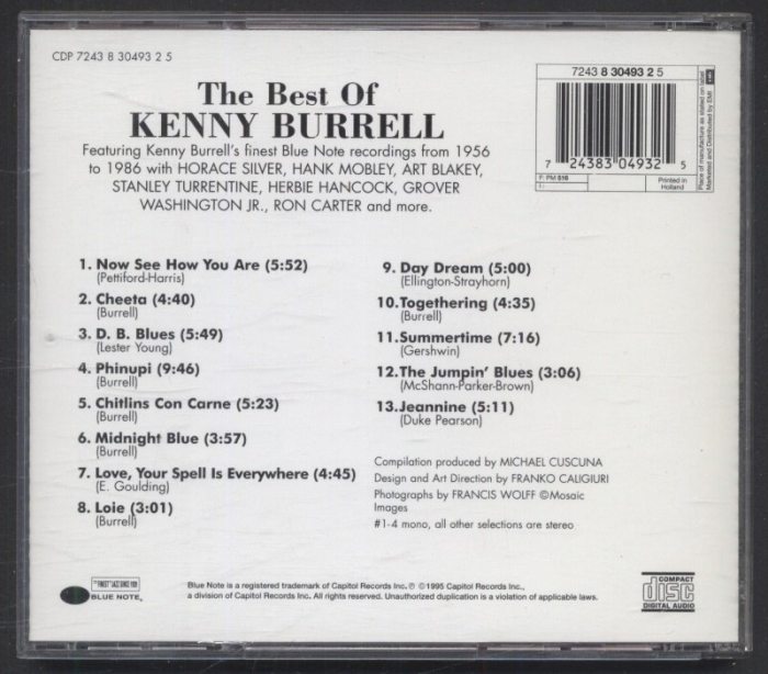 Kenny Burrell - The Best Of Kenny Burrell (CD)