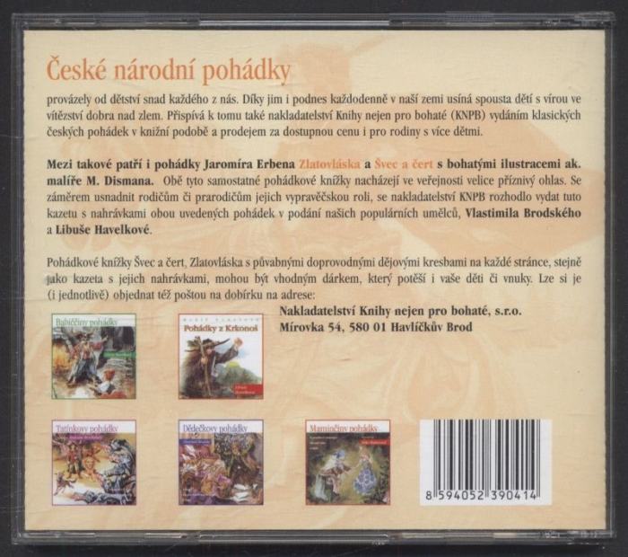 Vlastimil Brodský, Libuše Havelková (vypravují) - Zlatovláska - Švec a čert (CD)