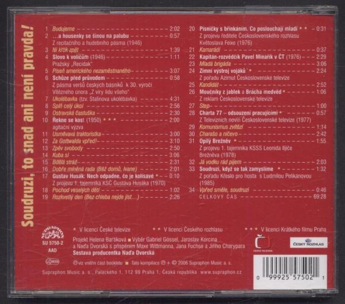 Soudruzi, to snad ani není pravda! (CD)