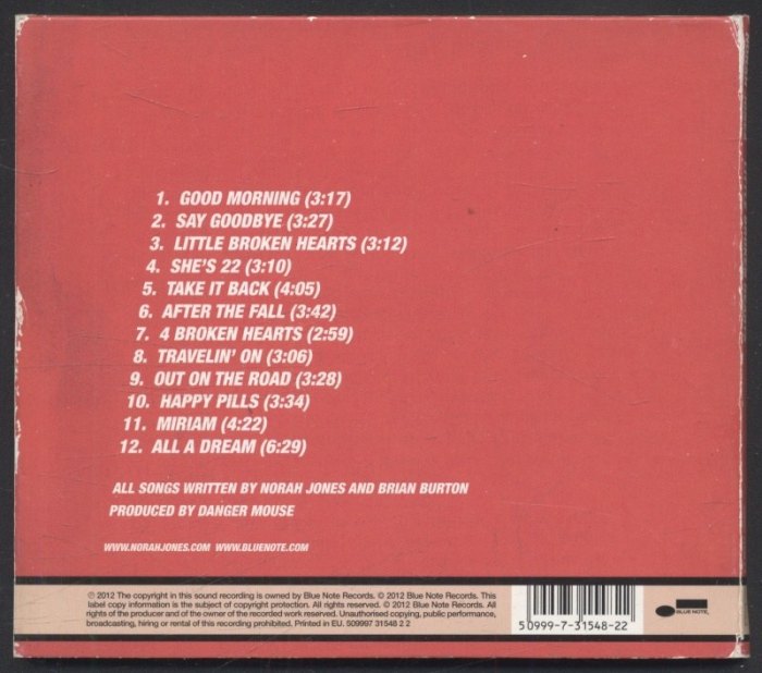 Norah Jones - ...Little Broken Hearts (CD)