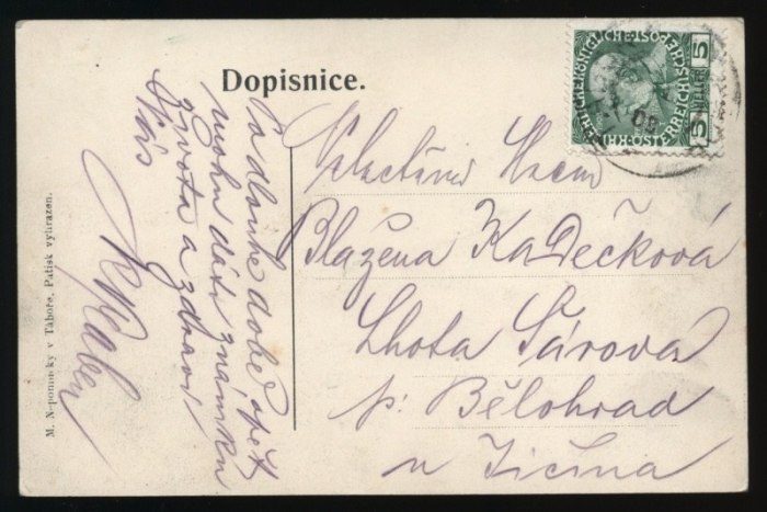 Tábor. Celkový pohled. Synagoga.