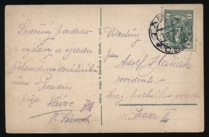 Tábor. Celkový pohled. Synagoga.