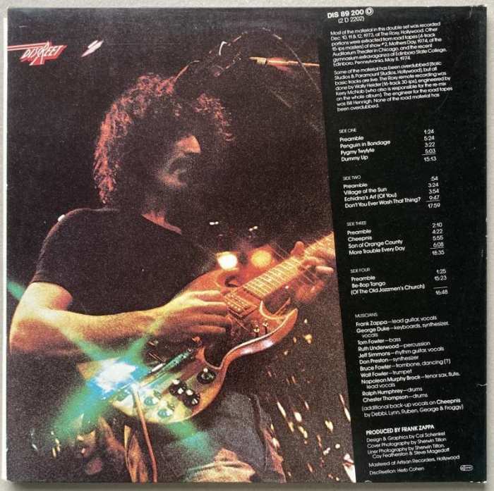 Zappa / Mothers - Roxy & Elsewhere (2LP)
